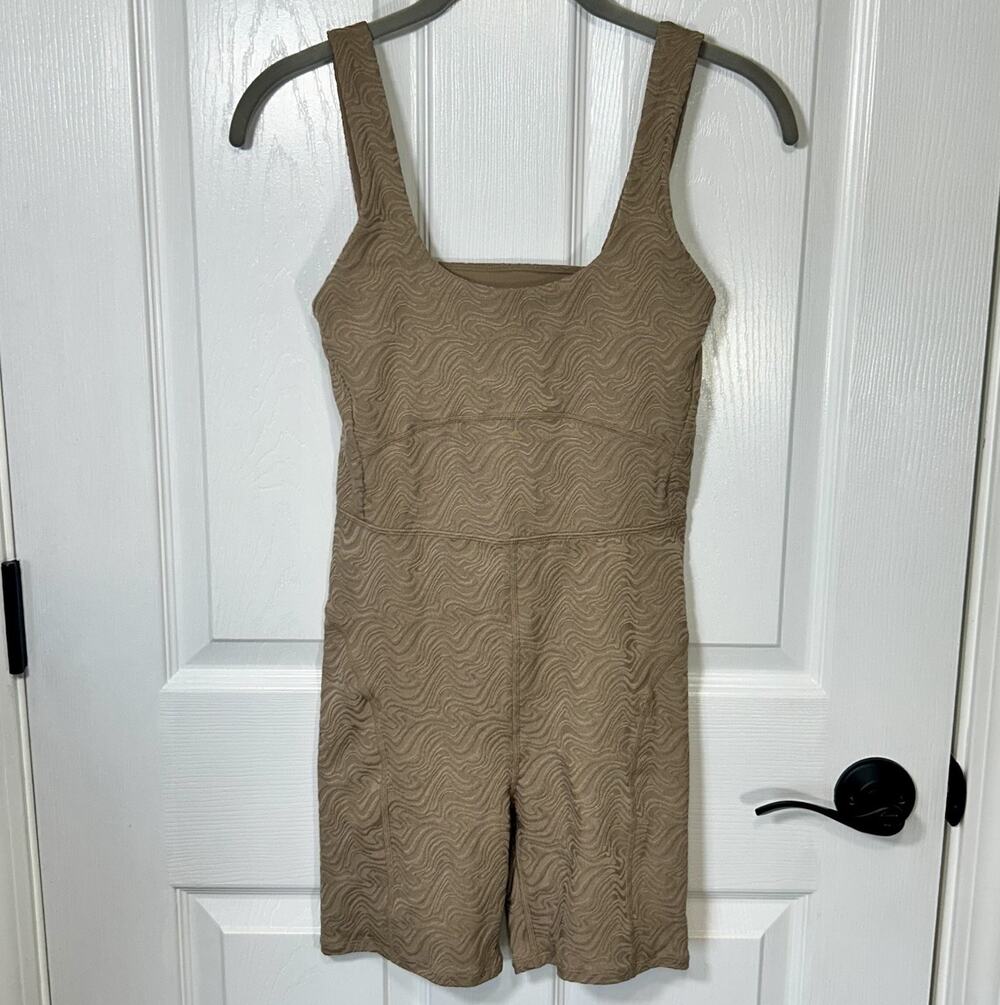 TWENTY MONTREAL Swirl Romper/Bodysuit Size Small Light Brown NWOT